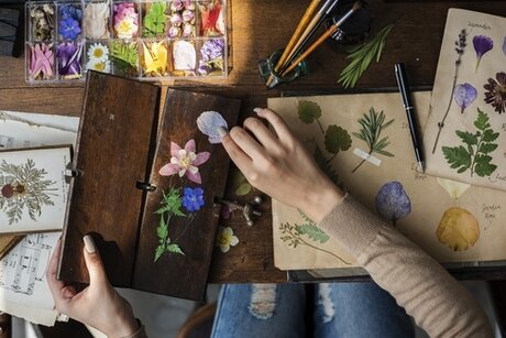 DIY Ideas: pressing flowers