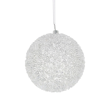 10cm clear shatterproof beaded ball