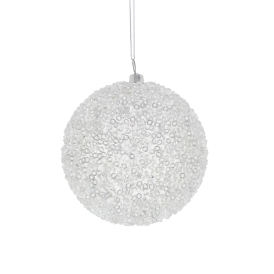 10cm clear shatterproof beaded ball