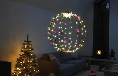 144 LED Twinkling Orb, Colour Changing 30cm, LV - image 27
