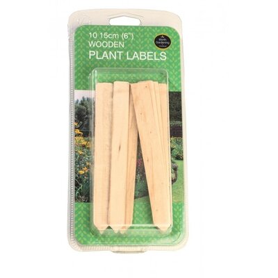 15cm (6") Wooden Plant Labels (10)