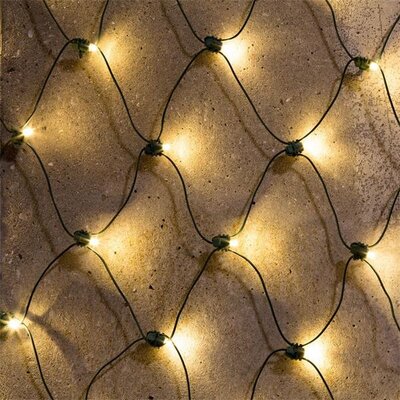 160 Fit & Forget B/O Warm White Net Lights