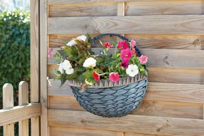 16in Tulsa Faux Wall Basket