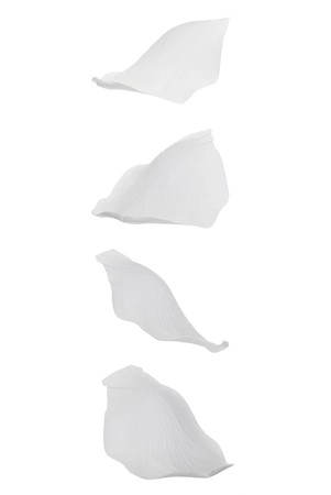 180cm x 28cm white rose petals garland