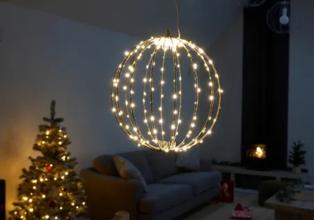 190 LED Twinkling Orb, Warm White 30cm, LV - image 1