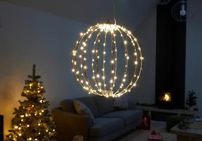 190 LED Twinkling Orb, Warm White 30cm, LV - image 1