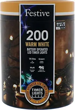 200 Bo Timer Dewdrop Lights-Warm White
