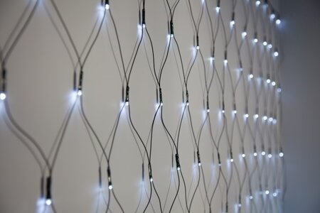 240 Fit & Forget Battery Operated White Multi Function Net Lights