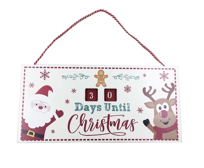 25Cm Days Until Christmas Advent Sign - image 1