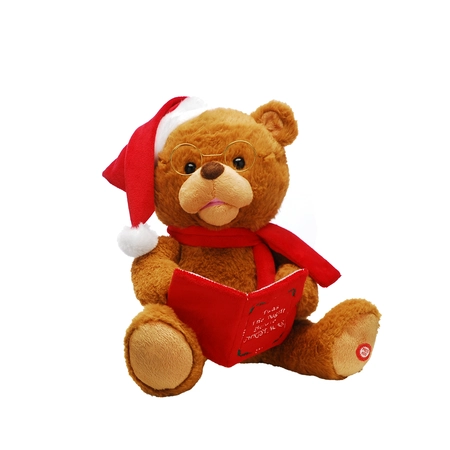 26cm bo animated telling story bear with book