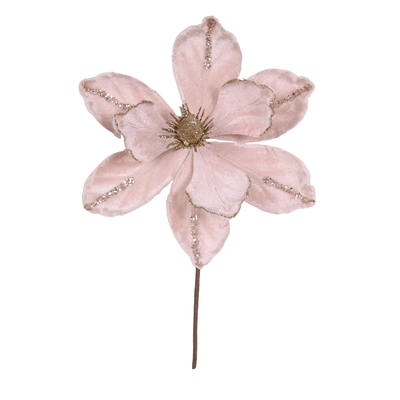 30Cm Pink Poinsettia Stem