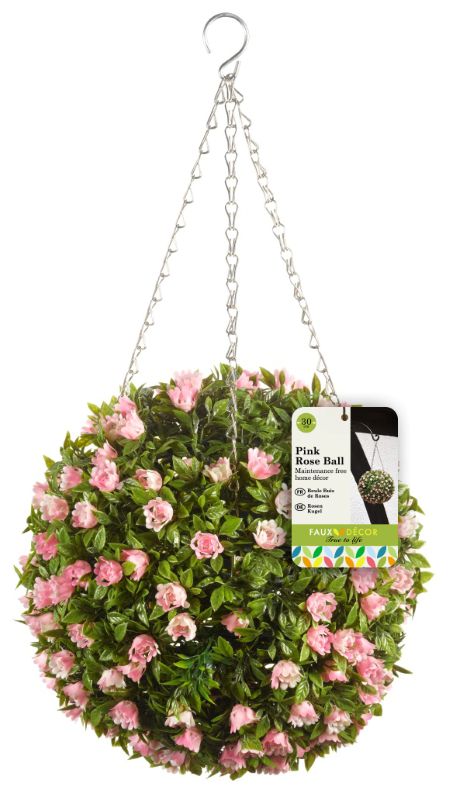 30cm Pink Rose Ball - image 3