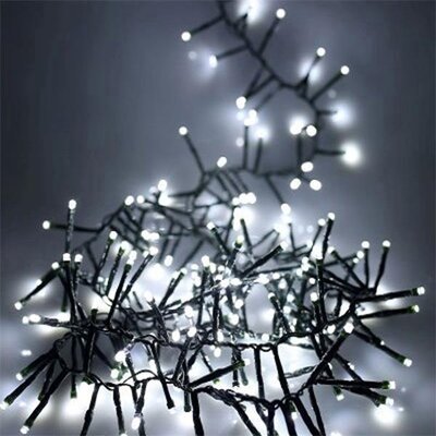 360 Fit & Forget B/O White Cluster Lights