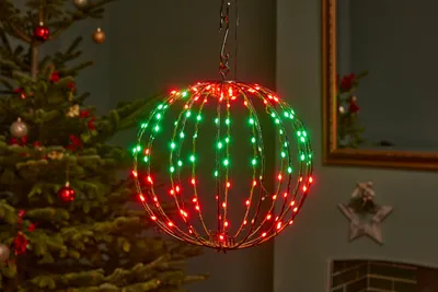 360 LED Twinkling Orb, Colour Changing 50cm, LV - image 2