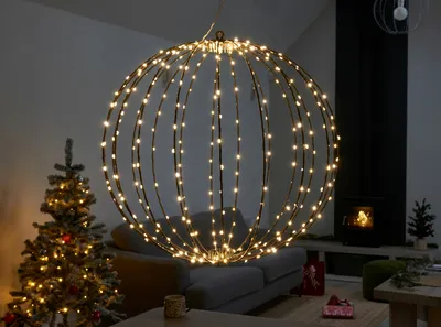 360 LED Twinkling Orb, Warm White 50cm, LV - image 1