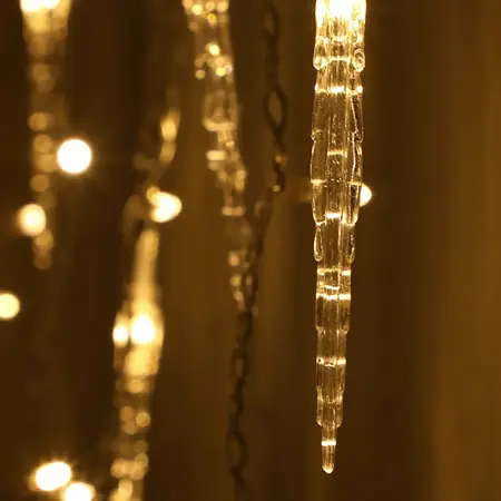 360 Warm White Multi/F Jack Frost Icicles With White - image 2