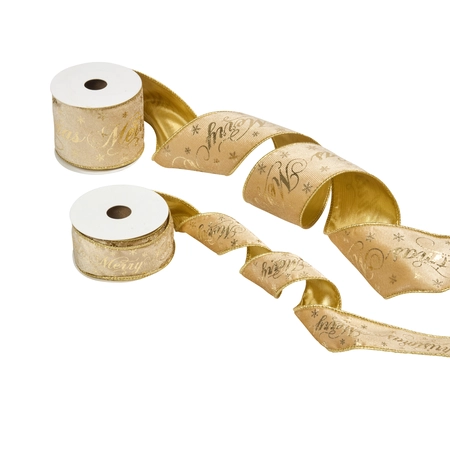 38mm Velvet Premium Ribbon, 3m - Gold - image 2