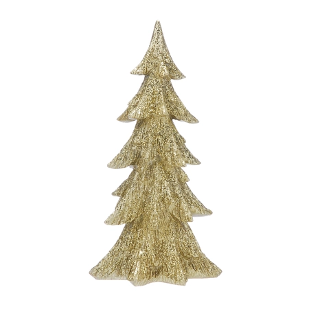 41cm polyresin gold christmas tree
