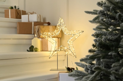 46Cm Dewdrop Star On Stand - 720 Warm White Led