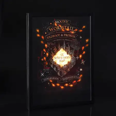 52Cm Marauders Map Led Canvas - image 1