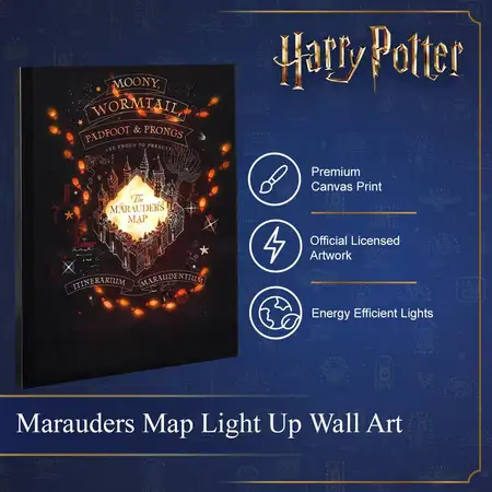 52Cm Marauders Map Led Canvas - image 3