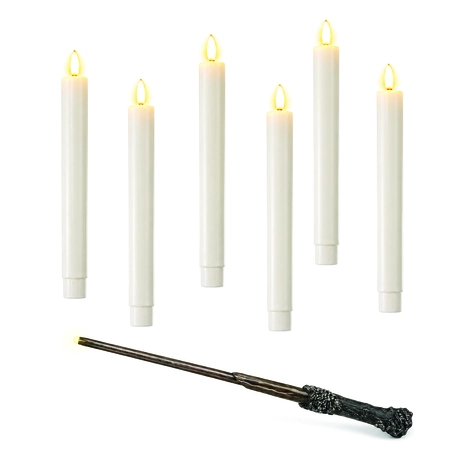 6 Floating Magic Wax Candles With Wand - image 2