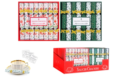 8 Scandi & Green Saucer Crackers