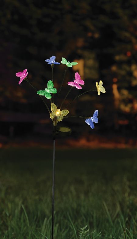 8-Stem FlutterLights Multi Coloured  Stake Light - image 3