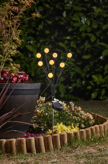 8-Stem GloGlobes Warm White  Stake Light - image 2