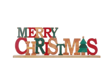 80cm wooden MERRY CHRISTMAS table top sign