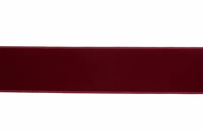 89mm Deluxe Velvet Ribbon, 3m - Burgundy - image 2