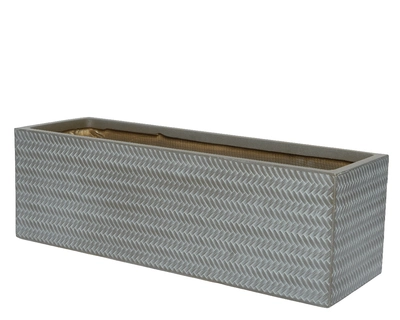 Alex Planter Fibre Clay L23-W70-H23Cm Taupe - image 2