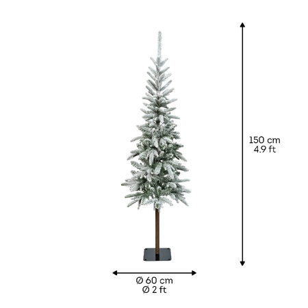 Alpbach Fir Snowy green/white dia60cm 5Ft - image 3