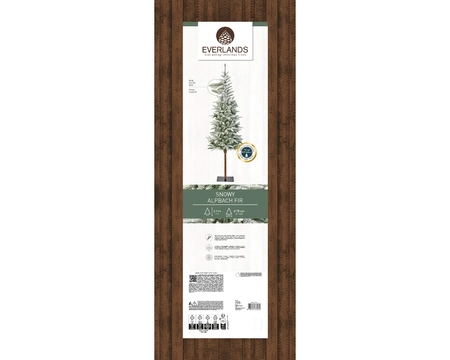 Alpbach Fir Snowy green/white dia75cm 7ft - image 4
