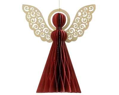 Angel Paper Champagne Painted Edge Magnet Red H20cm - image 2