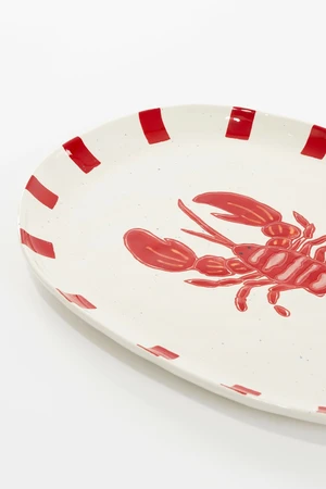 Ariane Plate Oval Red - L40,5Xw31Xh3Cm - image 3