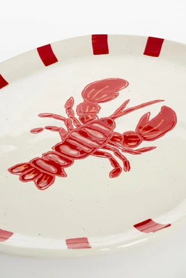 Ariane Plate Oval Red - L40,5Xw31Xh3Cm - image 4