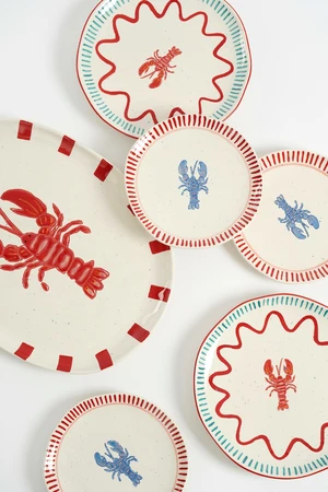 Ariane Plate Oval Red - L40,5Xw31Xh3Cm - image 5