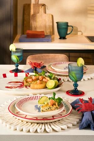 Ariane Plate Oval Red - L40,5Xw31Xh3Cm - image 6