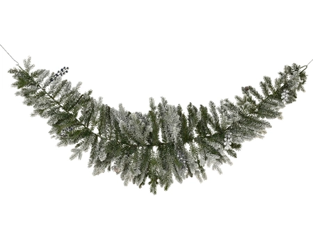 Aspen Swag Snowy Glitter green/white dia45-L1.8m