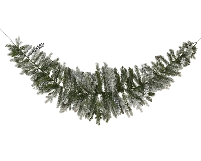 Aspen Swag Snowy Glitter green/white dia45-L1.8m