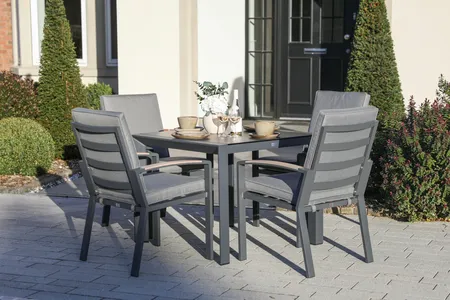 Atlanta 4 Seat 90cm Square Dining Set - image 5