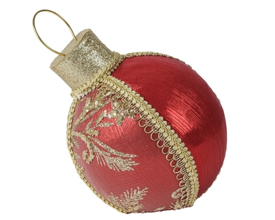 Bauble Lace Red H22cm