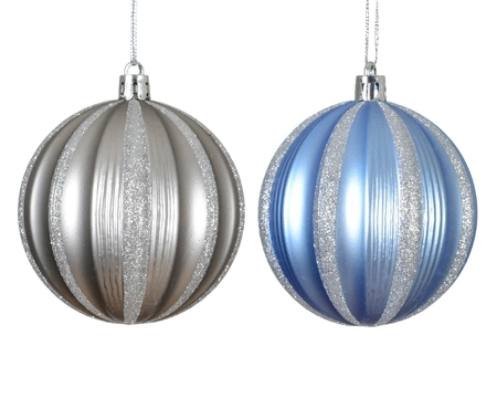 Bauble Plastic Asst. dia8cm