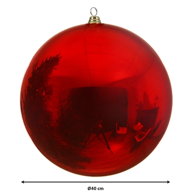 Bauble Polypropylene Christmas Red D.40cm - image 3