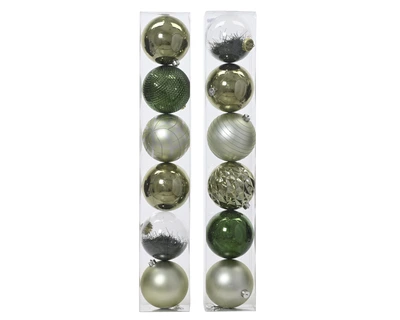 Bauble Polystyrene Green D.15cm