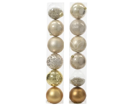 Bauble Polystyrene Pearl D.15cm
