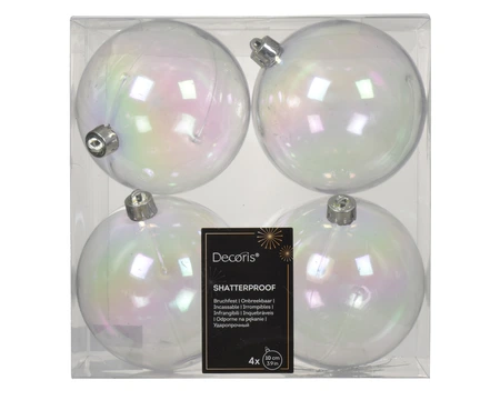 Bauble Polystyrene Transparent/Iris D.10cm - image 1