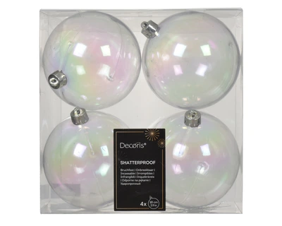 Bauble Polystyrene Transparent/Iris D.10cm - image 1