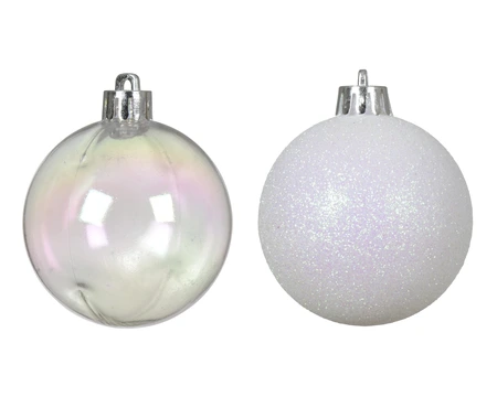 Bauble Polystyrene Transparent/Iris D.6cm - image 1